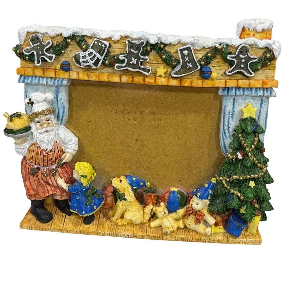 Christmas Santa Claus 3D Resin Picture Frame 3.5x5